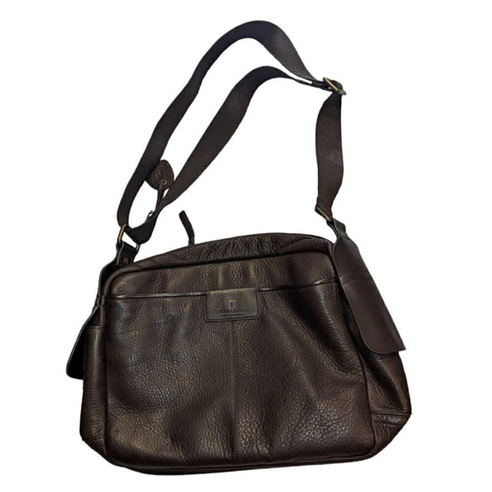 Trafalgar Brown Leather Laptop Bag Work Bag